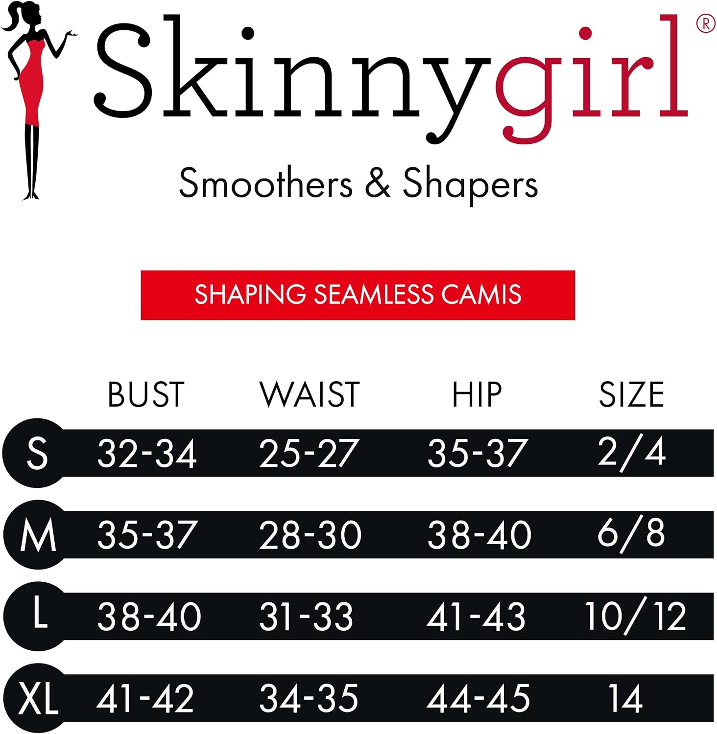 Skinnygirl Women's Scoop Neck Seamless Shaping Camisole, 3-Pack