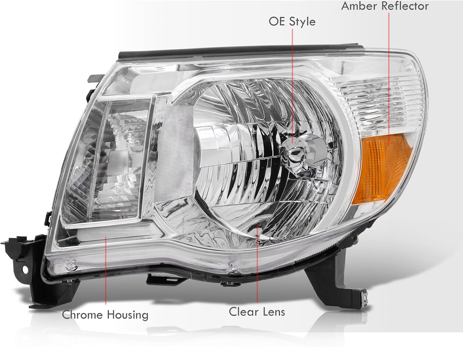AJP Distributors OE Factory Style Driving Headlights Upgrade Bumper Signal Assembly Lamps Pair Left & Right Compatible/Replacement For Tacoma 2005 2006 2007 2008 2009 2010 2011 05 06 07 08 09 10 11