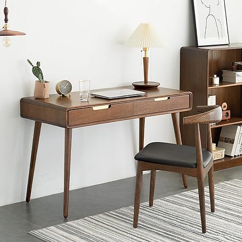 Miniatura 4 de Escritorio de computadora de madera maciza, luz de lujo, moderno, protección del medio ambiente, escritorio de estudio, escritorio de jefe para el