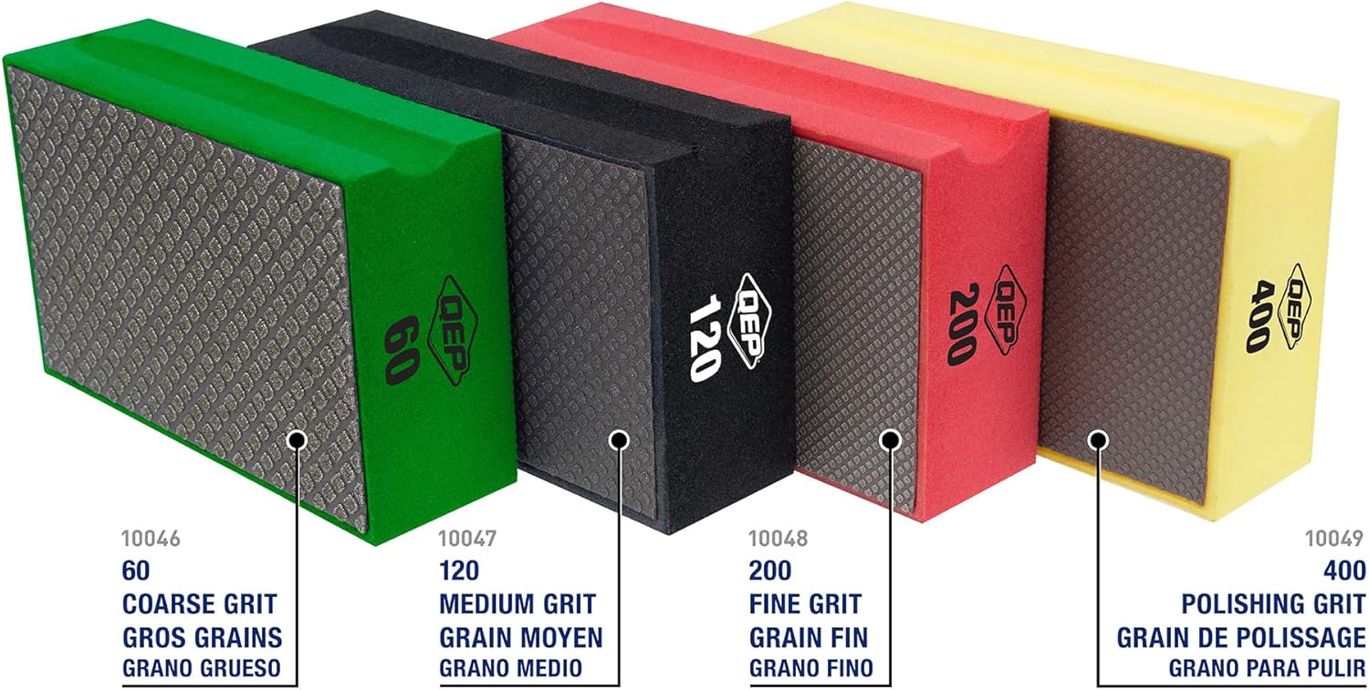 QEP 60-Grit Coarse Diamond Sanding Block