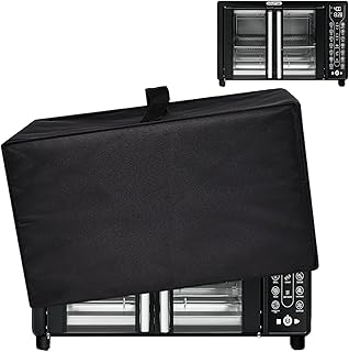 Dust Cover for Gourmia Oven Air Fryer Heavy Duty Heat-Resistant, Waterproof Nylon Fabric Protective Oven Cover Case Compatible with Gourmia Toaster Oven Air Fryer Combo GTF7460 (Black)