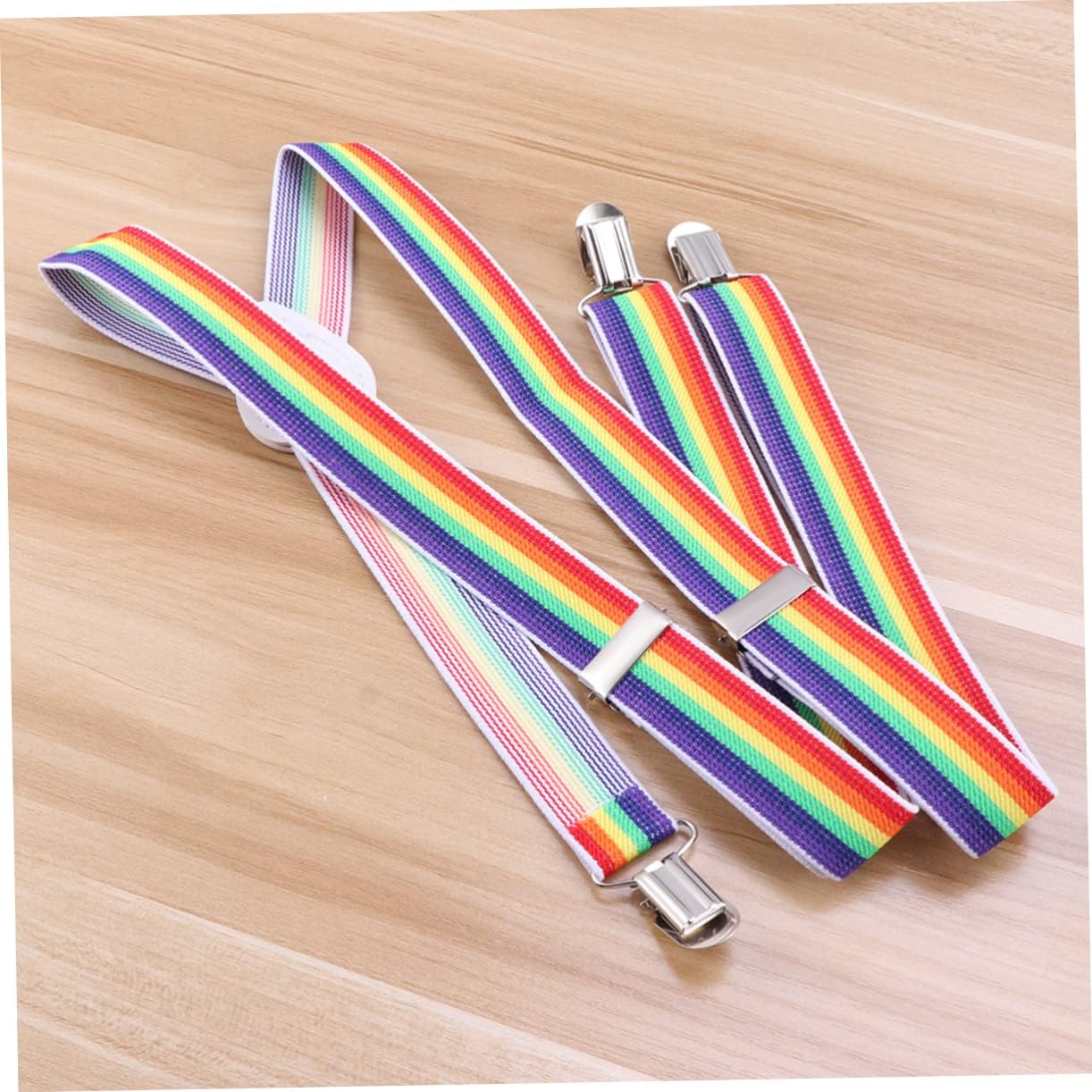 Kids 3-clip fashion Y-shaped suspenders with casual suspenders 2.0 leather bow tie set for boys and girls and suspenders (2.0 Collar Set - Navy blue)