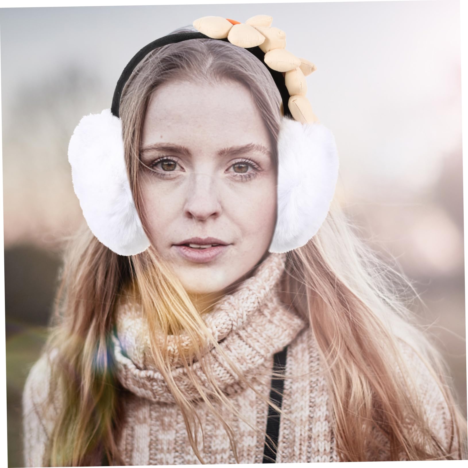 SHERCHPRY cubiertas de oído Auriculares Venda cubierta del oído de invierno orejeras para niñas cálido cubierta cálida para los oídos orejera de invierno al aire Felpa