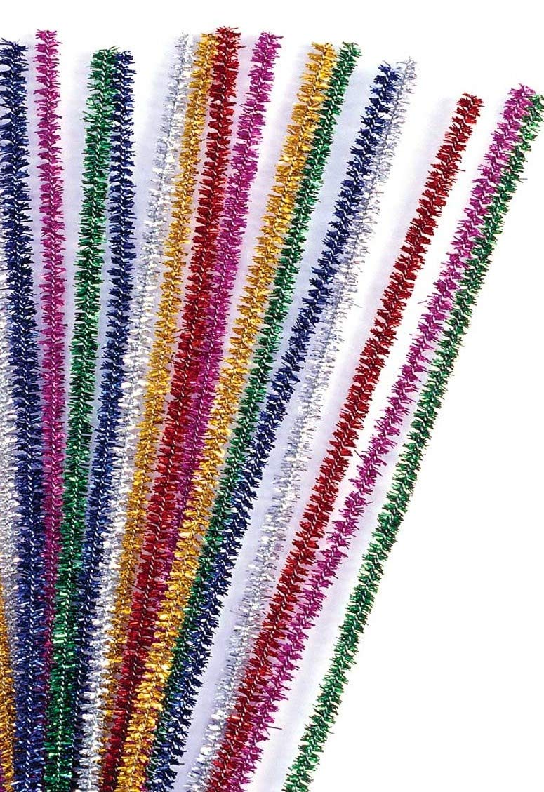 Glitter Pipe Cleaners for Scrapbooking, Hobby Crafts, School Projects, DIY (Multicolor ; 50pcs)-image-35