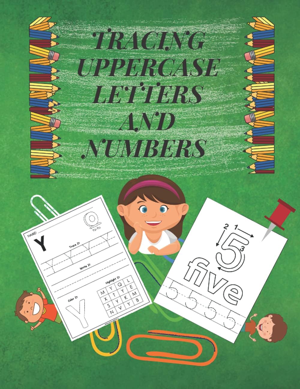 Tracing Uppercase Letters and Numbers: Fun but Essential Practice |Learn the Alphabet and Numbers | WorkBook for Homeschool/Preschool/ Kindergarden | ... UPPERCASE LETTERS | Activity Book for Kids |