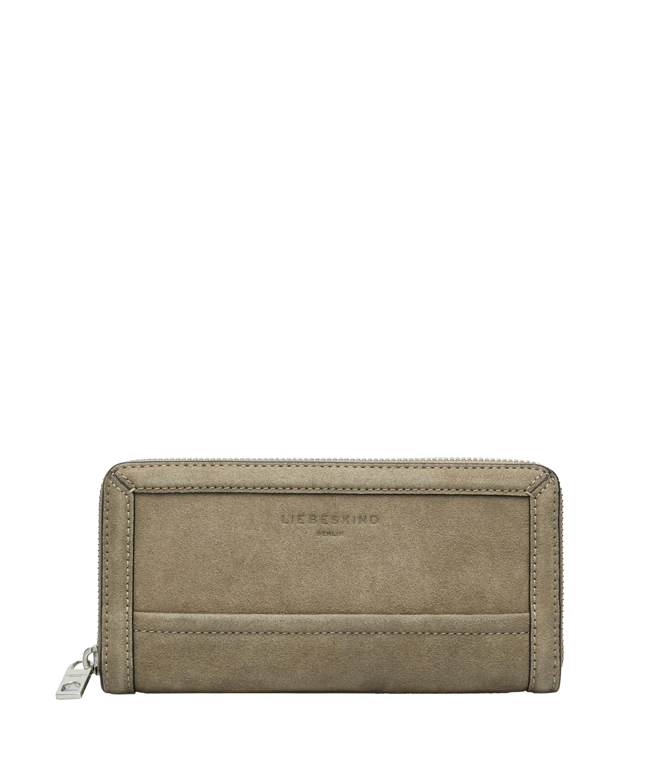 LIEBESKIND Berlin Cuero Monedero Gigi Zip Around Wallet Neutral Grey marrón Topo