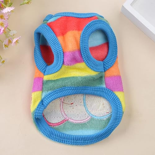 Miniatura 8 de Chaleco de 2 piezas en T de oruga para perro, animales chihuahua, chihuahua, pequeño, XXS, conejo, de franela de dibujos animados, conejito para