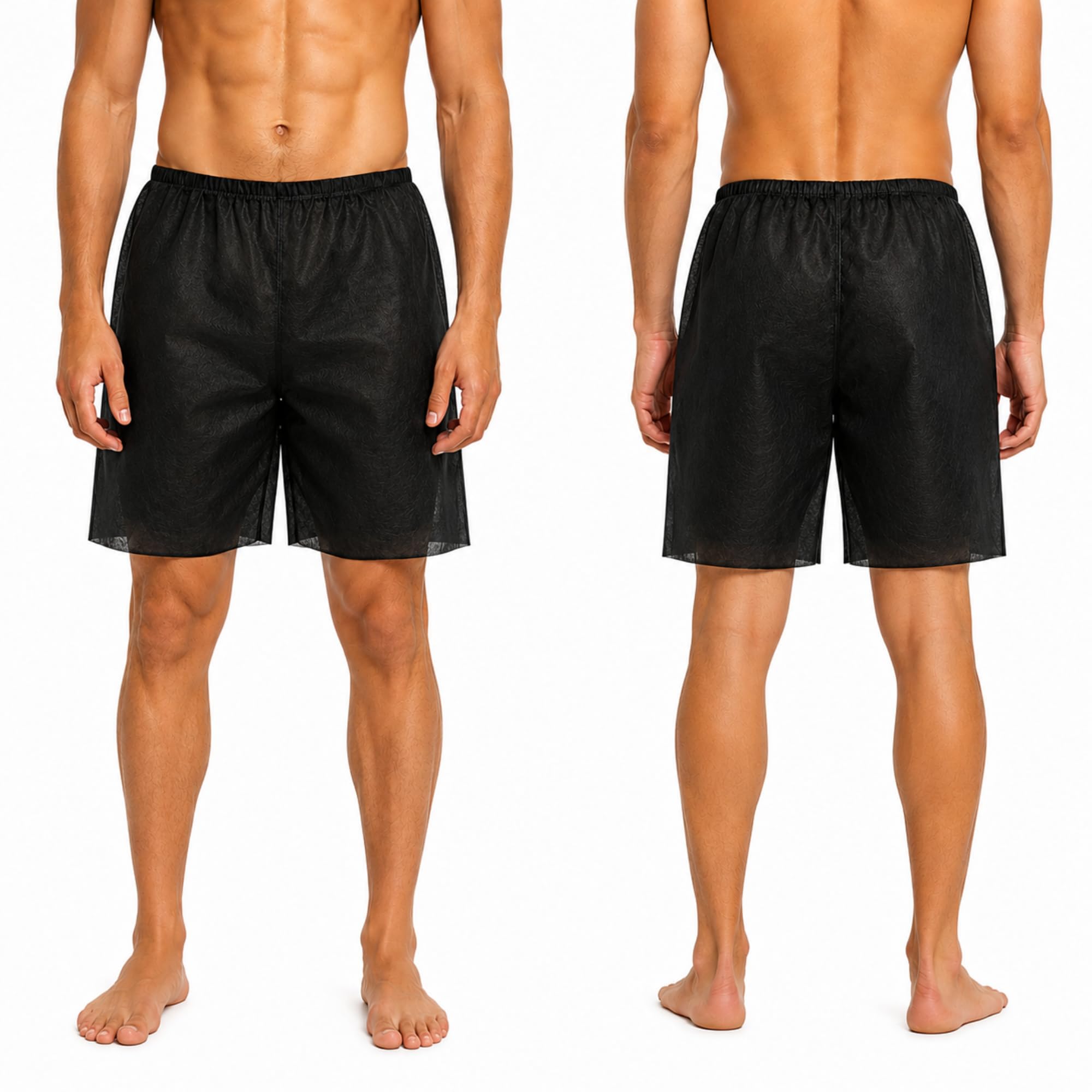 c-cure Disposable Bermuda Non-Woven Shorts| Elastic Waistband | Hygienic Underwear Unisex Suitable for Massage Spa, Sauna, Salon and Hospital-picture-11