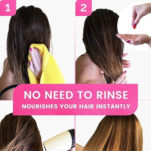 Miniatura 8 de Cápsula de suero de tratamiento capilar, hidratante y fortaleciendo el cabello sedoso, aceite de suero de vitamina para cabello encrespado y dañado