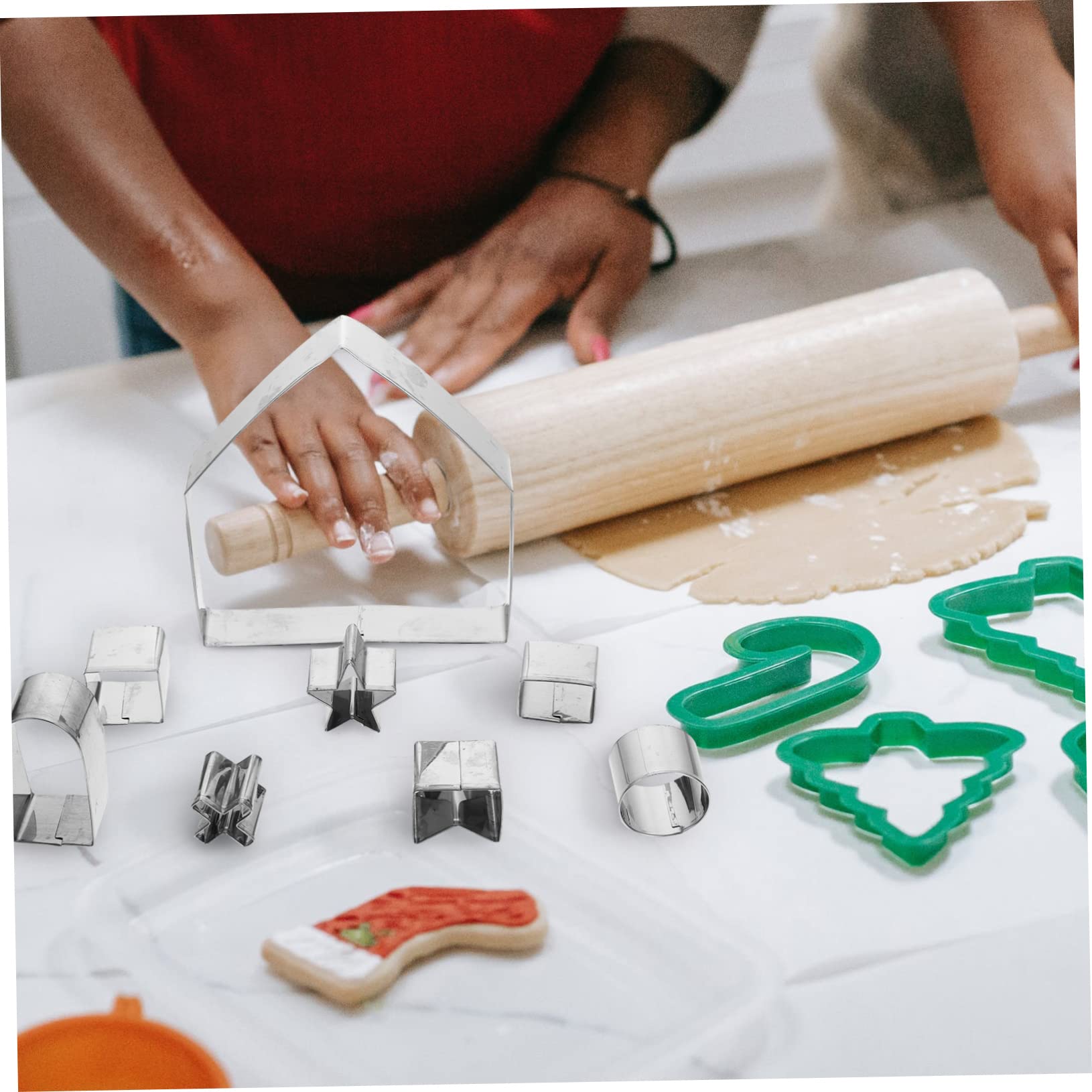 Emporte-pièces 3d en Acier Inoxydable 1 Set pour Biscuits de Noël Baking Décors Festifs