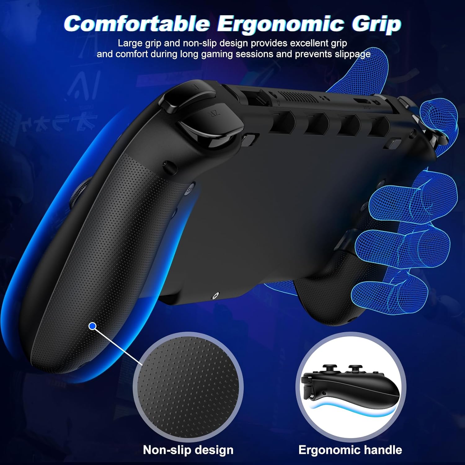 Switch Controller for Nintendo, Wireless Switch Pro Controller with Back Buttons, 1000mAh Pro Controller Switch with Programmable, Wake up, Vibration & Turbo Function for Switch/OLED Console(Black) 10 71aZCYaeUyL. AC SL1500