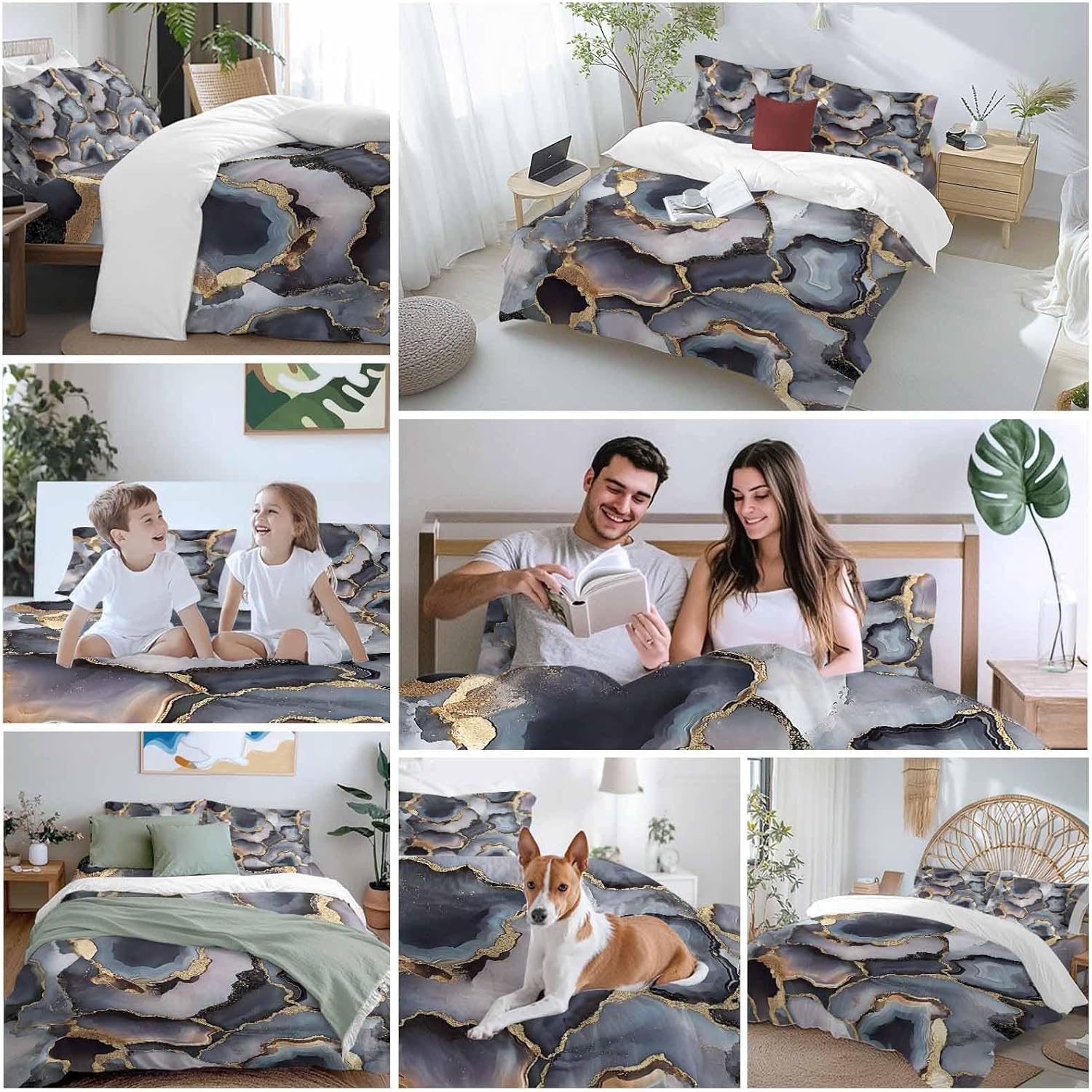 Dexnympq 布団カバー TWIN 4点セット 洋式 和式兼用 枕カバー 四季通用 掛け布団カバーセット 布団カバー ベッドカバ