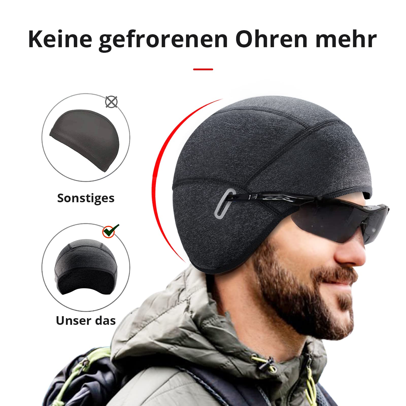 Quorlis Wintermuts voor dames en heren, comfortabele beanie, lichte hardloopmuts, sportmuts, ademende muts voor outdoor, hardlopen, motorrijden, fitness en winteractiviteiten, lila, One size Quorlis Wintermuts voor dames en heren, comfortabele beanie, lichte hardloopmuts, sportmuts, ademende muts voor outdoor, hardlopen, motorrijden, fitness en winteractiviteiten, lila, One size