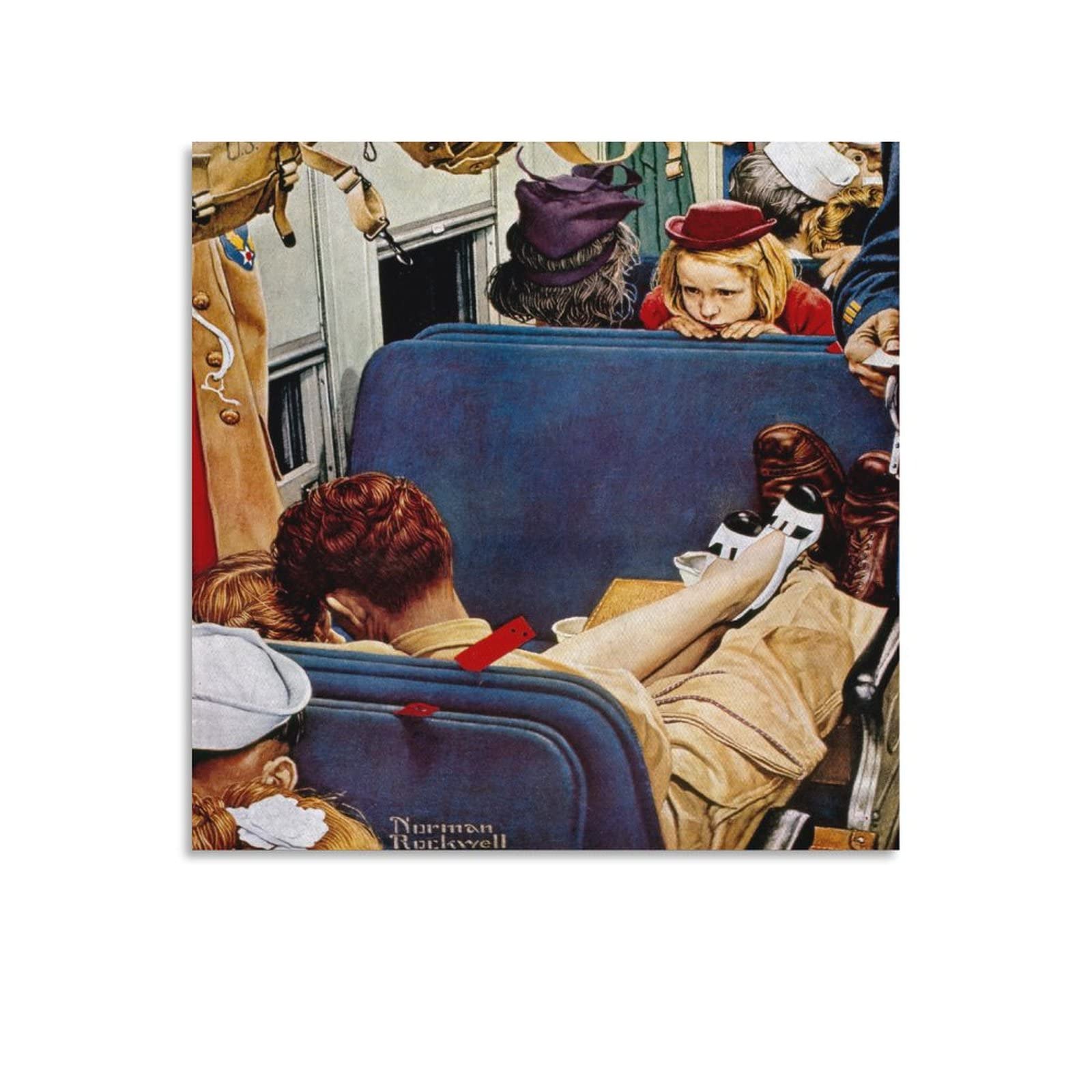 Little Girl  Voyeur 35+ Norman Rockwell Paintings The Voyeur, 1944 by Norman Rockwell American  Retro Canvas Art Poster and Wall Art Picture Print Modern Family Bedroom  Decor Posters 28x28inch(70x70cm) : Amazon.ca: Home