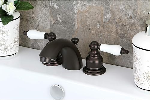 Miniatura 8 de Kingston Brass KB942B Victorian Mini Grifo de Baño Generalizado, Latón Pulido, 4.5 x 3.5 x 2.06