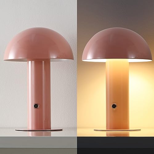 Miniatura 5 de JONATHAN Y JYL7115F Boletus - Lámpara de mesa LED integrada de hongo de hierro de 10.75 pulgadas, contemporánea, bohemia, recargable, inalámbrica,