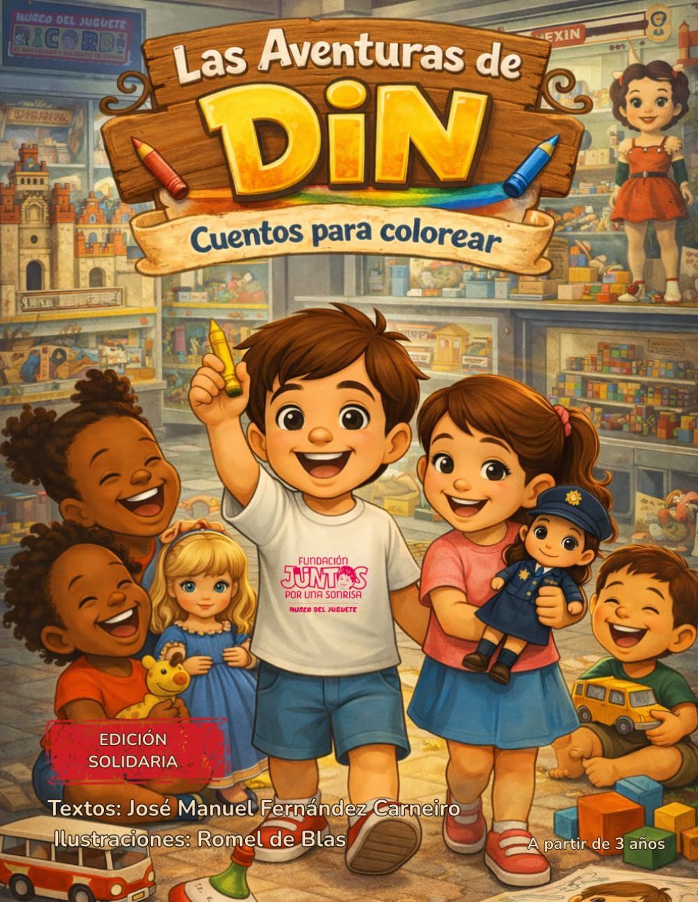 Las Aventuras de Din: Cuentos para colorear