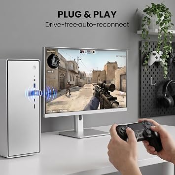 GuliKit Goku 2 Wireless Controller Adapter for PS5 DualSense & Edge,Xbox Series S/X & Elite Series 2,Switch 2 Pro,PS4 Bluetooth Gamepad On PC,Xbox Series,Switch 2,Fast Converter 2.95ms Low Lag