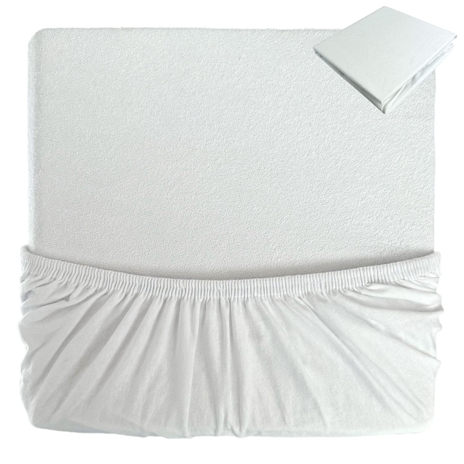 Coprimaterasso impermeabile in tessuto spugna cotone Terry per lettino Baby Cot 7-in-1 70x70 cm