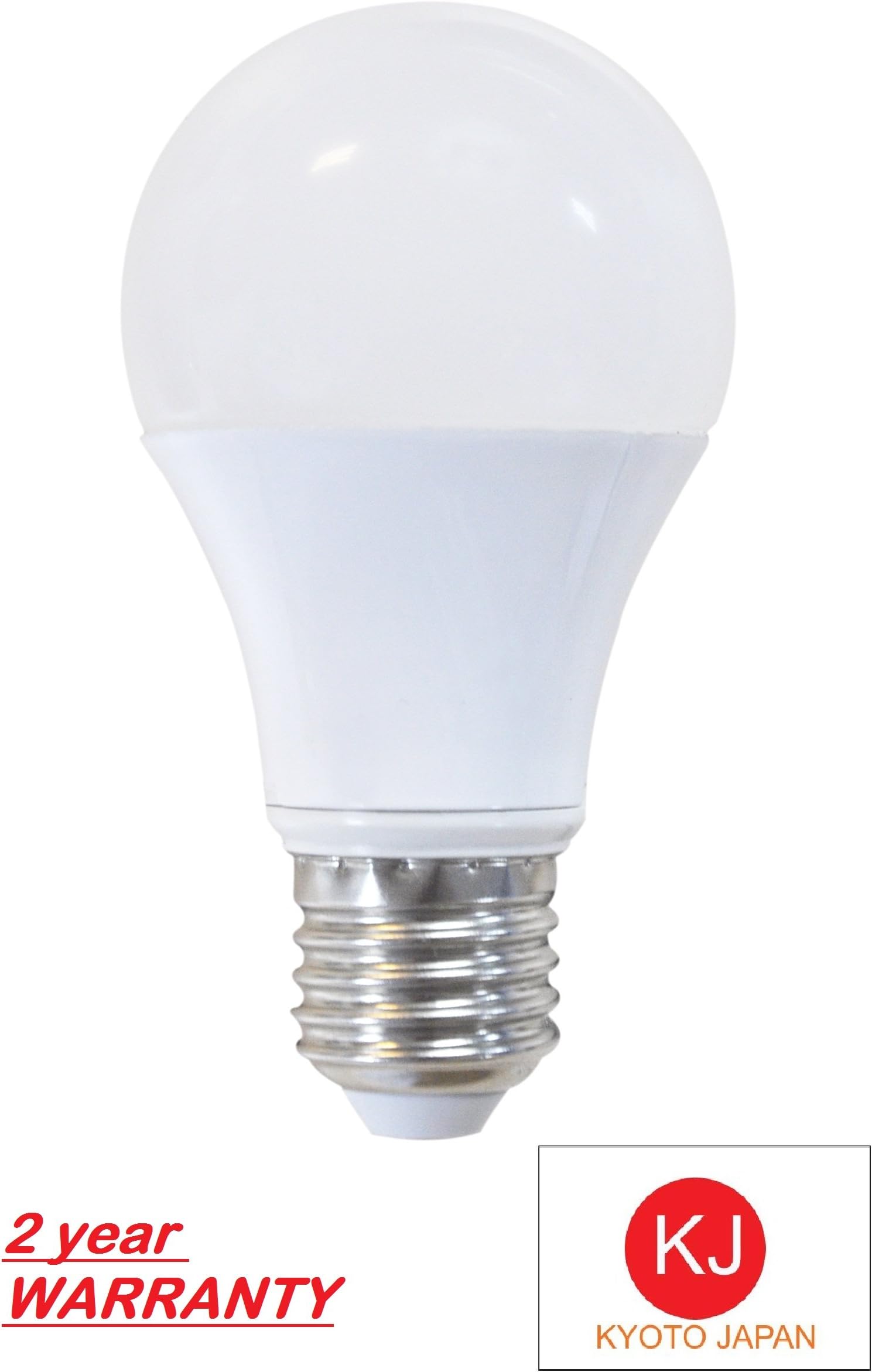 KJL 10w LED Bulb A19 / E27, Brightness 950lm, Replacement 75W Incandescent, Warm White