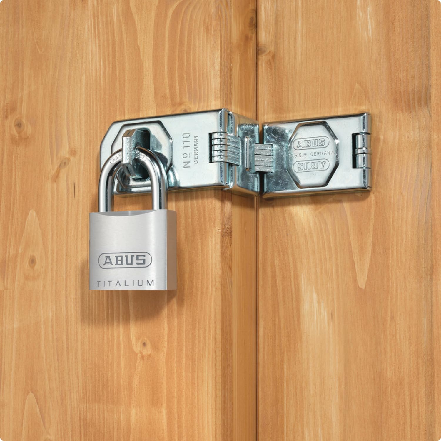 ABUS Lucchetto Titalium 64TI/60 - lucchetto da cantina con corpo in alluminio speciale - grillo in acciaio temprato - livello di sicurezza 6