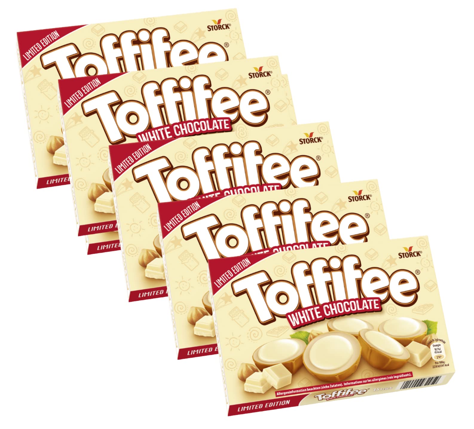 5x Toffifee White Chocolate "Limited Edition" 125 g