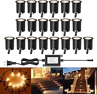 Vista 36 de Kit de luces LED de bajo voltaje para cubierta de acero inoxidable, impermeable, empotradas, para terrazas de madera, escaleras, jardín, patio