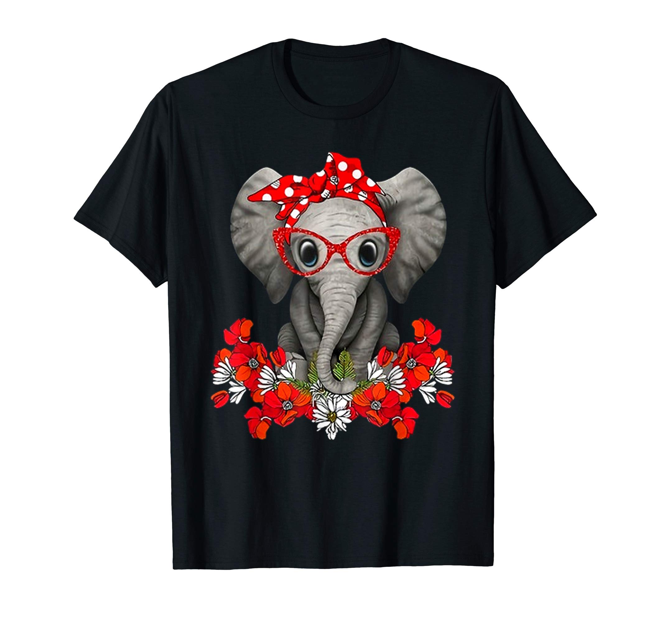 Save The Elephants t-shirt Elephant mom red bowwoman T-ShirtOEKO-TEX STANDARD 100