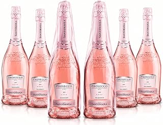 Sant'Orsola - Prosecco D.O.C. Rosè Millesimato Extra Dry, da Uve Glera e Pinot Nero, Gusto Delicato con Note Fruttate e Floreali, 6x750 ml