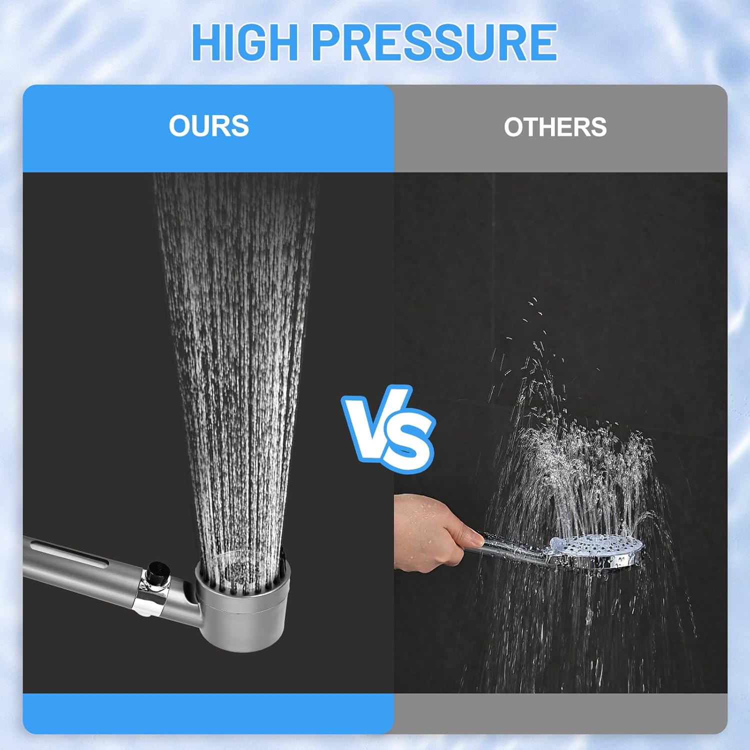 ed Shower Head with Handheld, High Prure Water Flow and 4 Spray