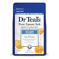 Vista 1 de Dr. Teal's Epsom Salt Soaking Solution, Soften & Nourish with Milk and Honey, 48 Oz