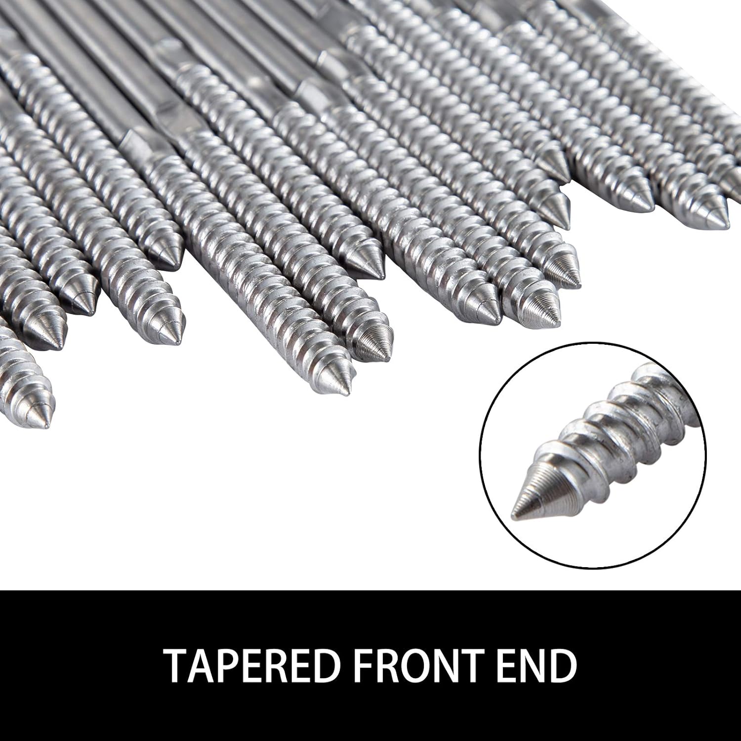 70% Off Everything BestEquip 104 Pack Stainless Steel SS316 Hand Swage Threaded Stud Tension End Fitting for 3/16 Inch Terminal Cable Kit for Stair Deck Railing Wood and Metal Post, Silver Big Sale BestEquip 104 Pack Stainless Steel SS316 Hand Swage Threaded Stud Tension End Fitting for 3/16 Inch Terminal Cable Kit for Stair Deck Railing Wood and Metal Post, Silver