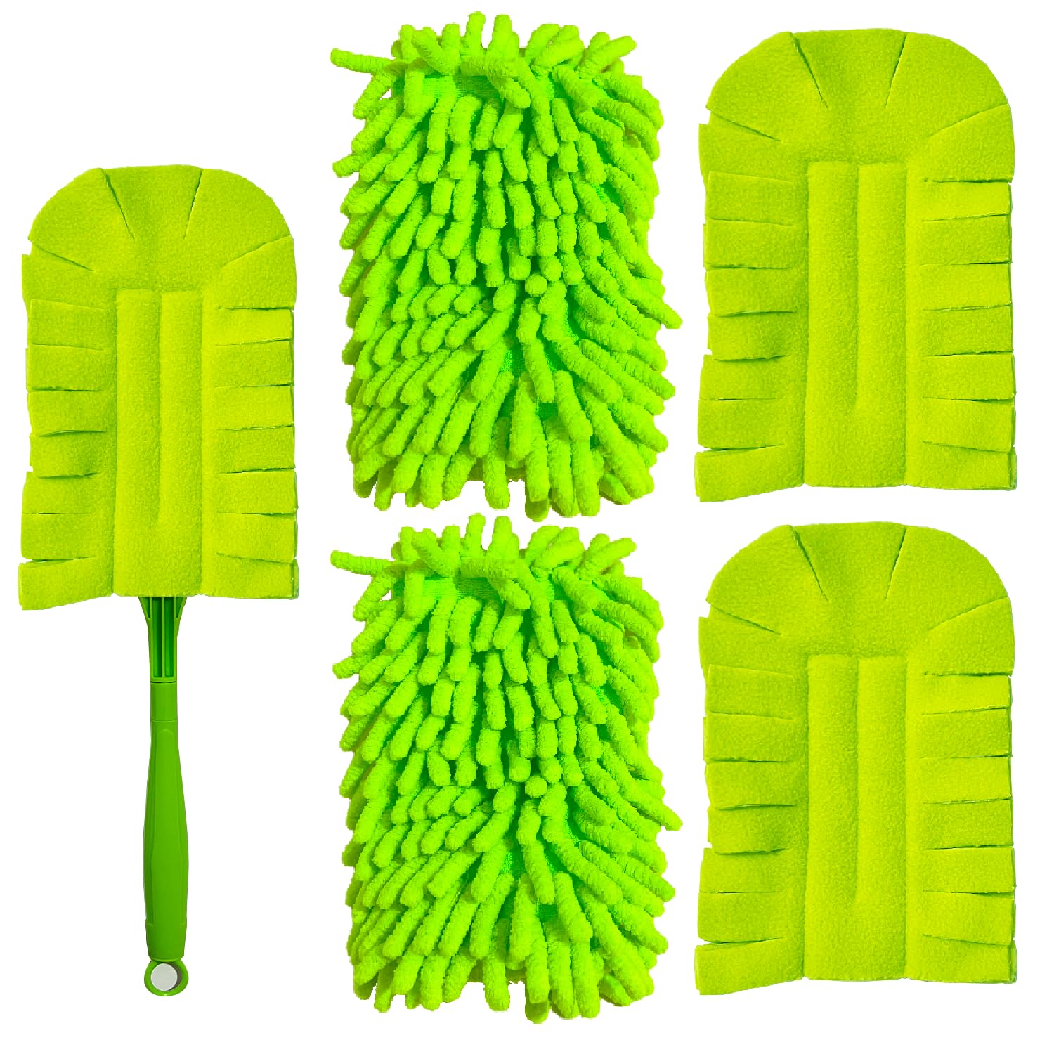 Plumeau microfibre compatible Swiffer réutilisable 360 ventilateur plafond x4 lavable