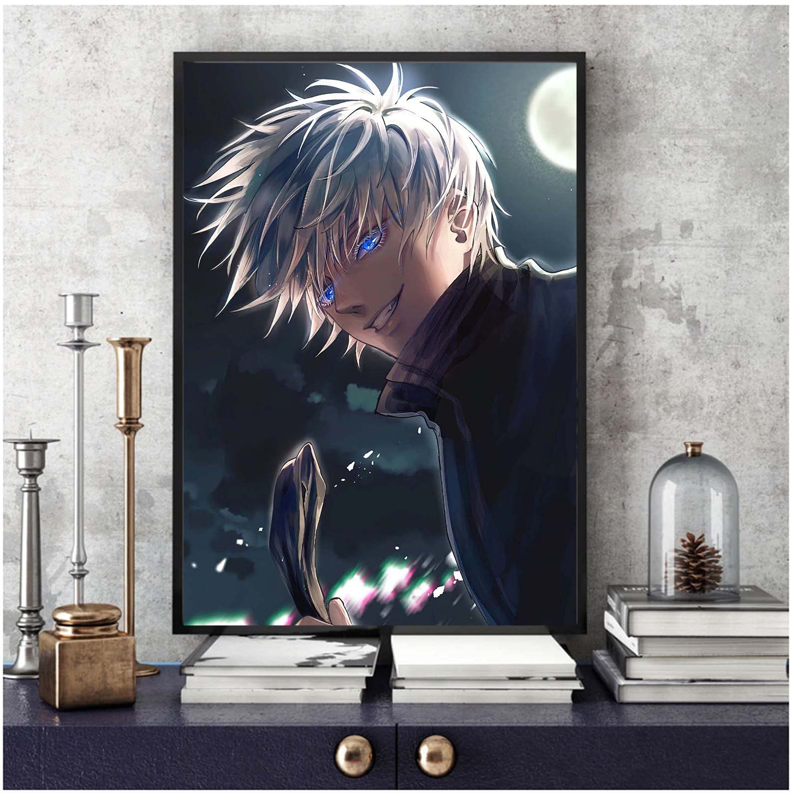 Amazon.co.jp: 呪術廻戦アニメポスター、五条悟高精細壁画、クラシック