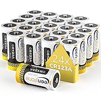 Keenstone Batteria al Litio CR123A da 3 V, Batteria al Litio Usa e Getta CR17345 da 1600 mAh
