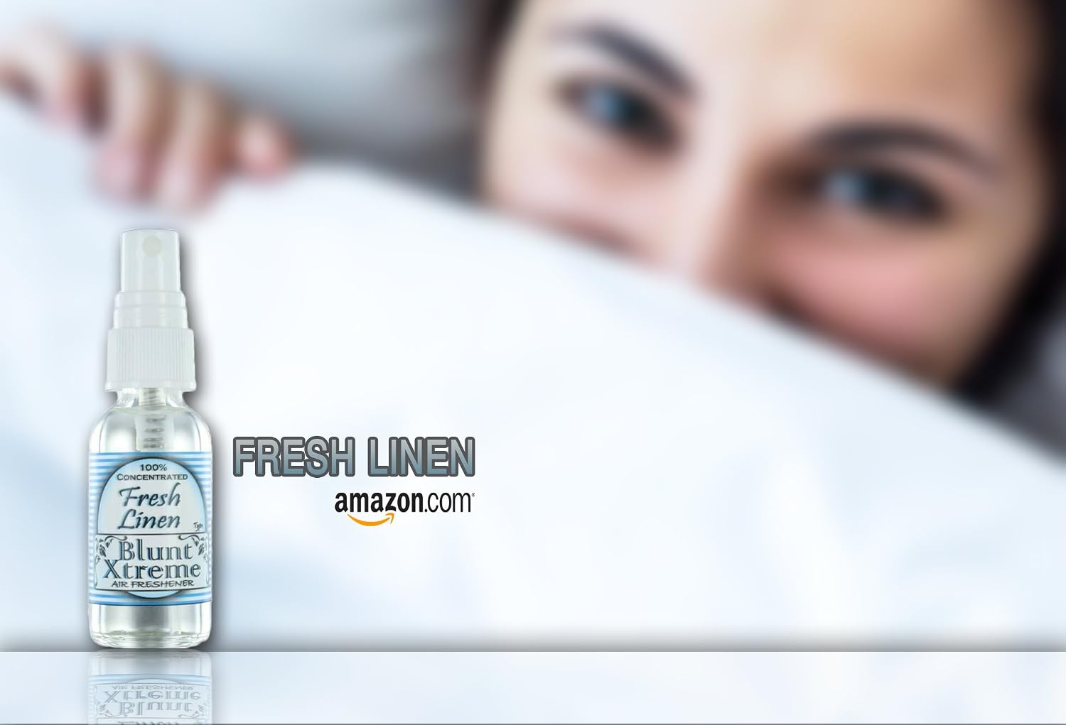 Blunt Xtreme Fresh Linen Type Air Freshener – 100% Ultra Concentrated Oil Based Spray - Ideal for Bathroom, Home, Car, Office & More - Soothing Properties - Long Lasting Effects - 1oz Bottle