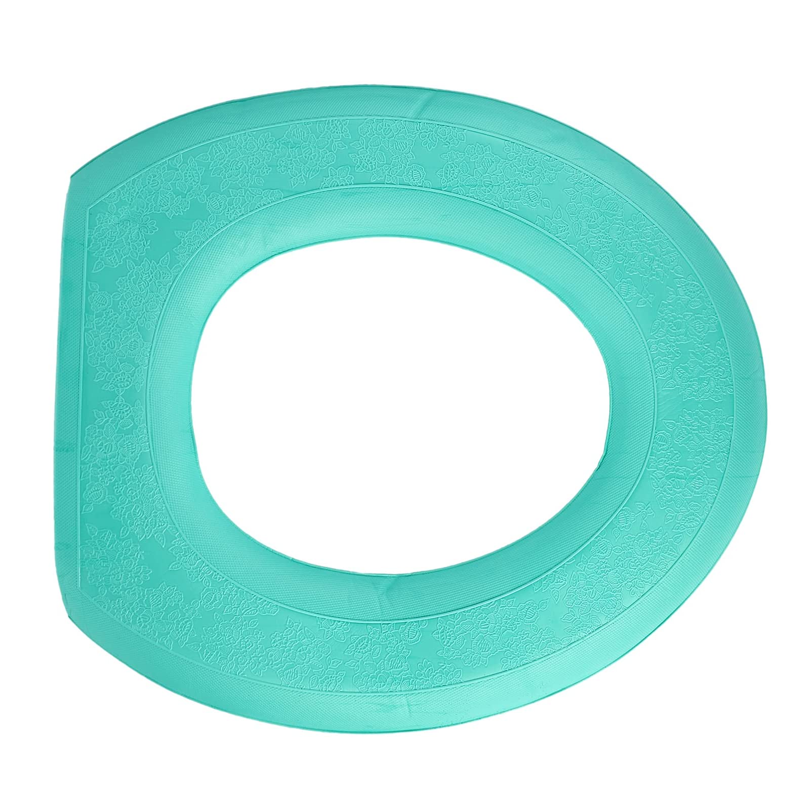 Toilet Seat Cover Pad Sticker,Soft Toilet Seat Cushion Pad Universal with Self-Adesive Design for Bathroom (Light Green)