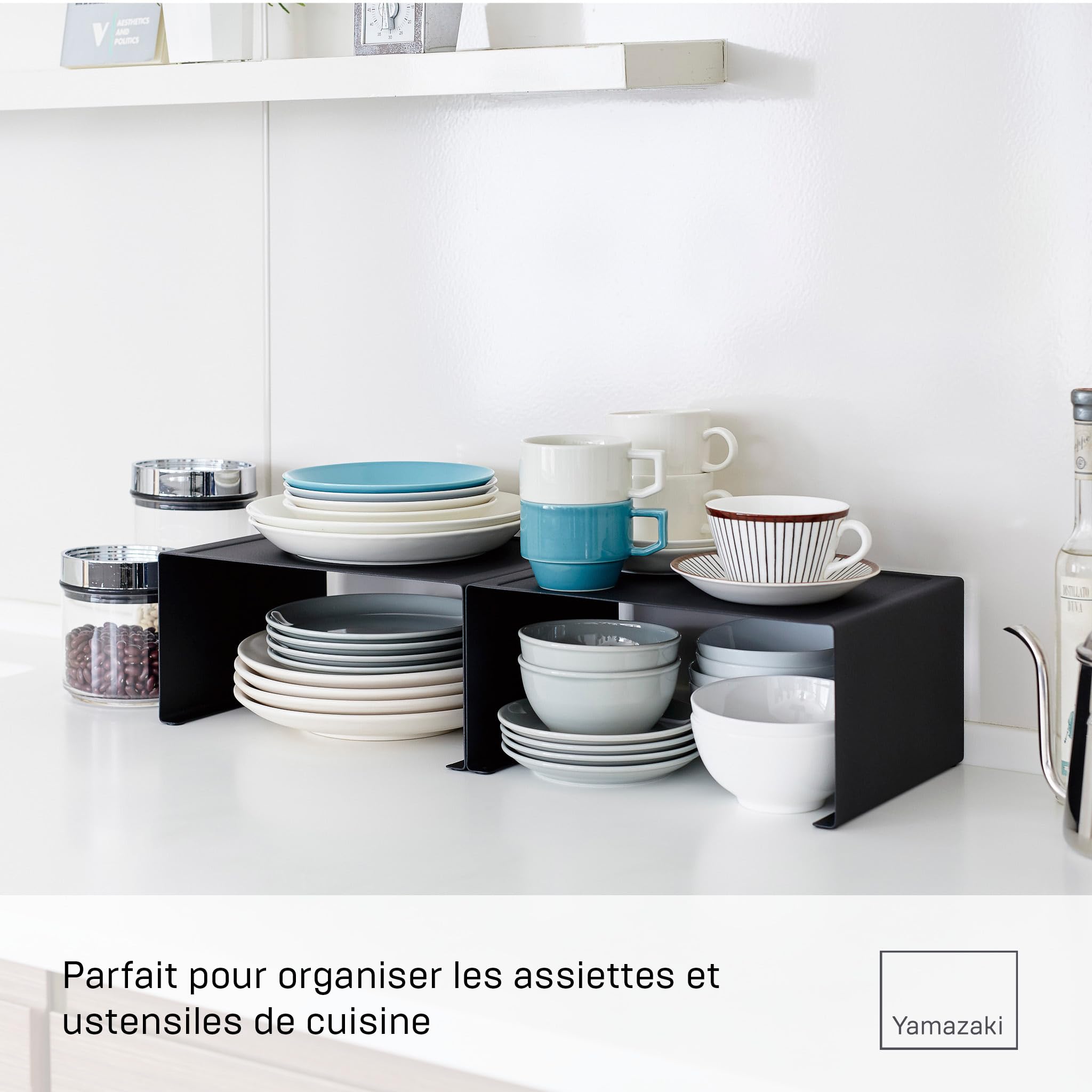 YAMAZAKI TOWER Stackable Kitchen Rack BK