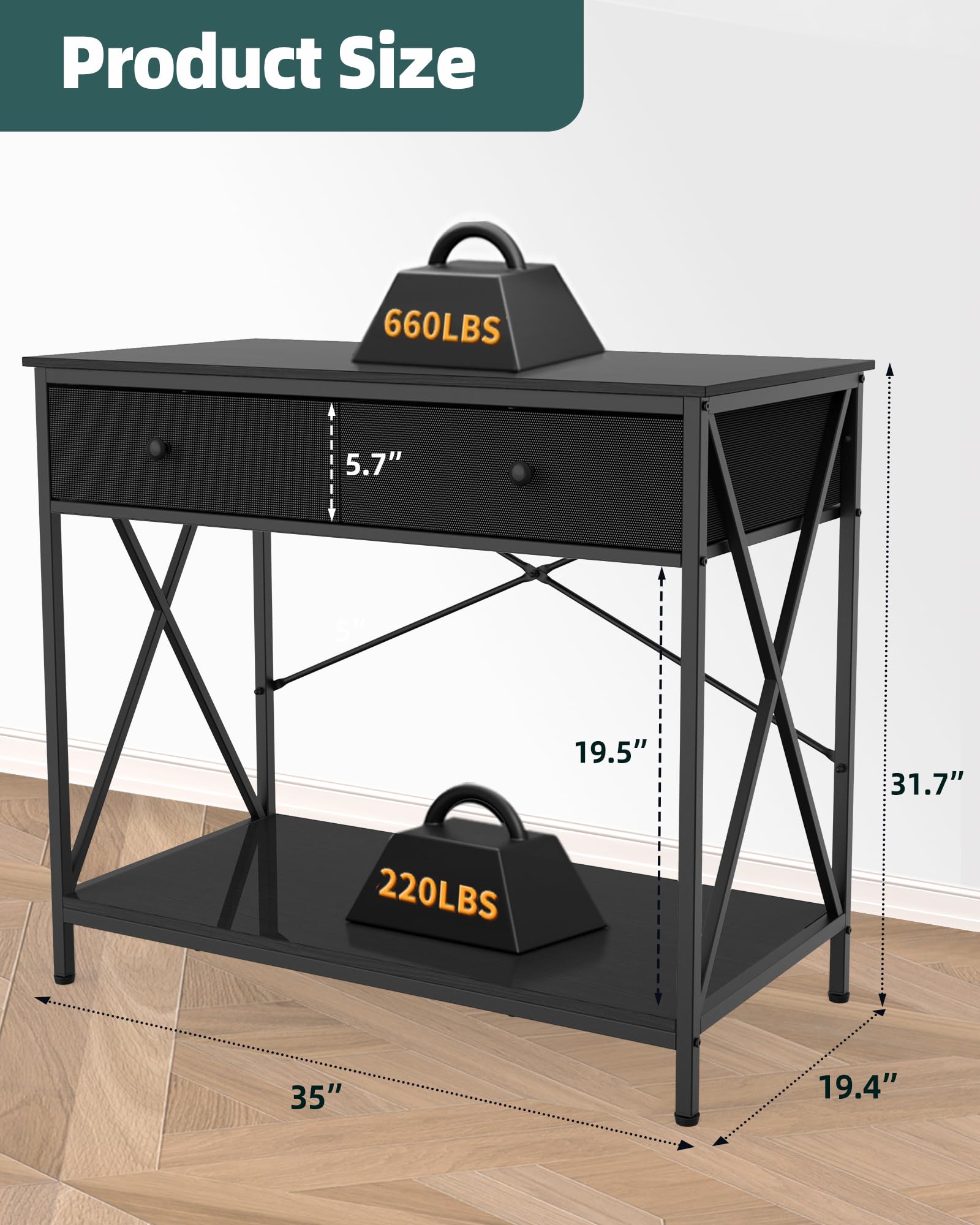 Soporte de acuario de 40 a 50 galones, soportes de metal para peceras con almacenamiento de accesorios, mesa de terrarios de tortugas/reptiles, soporte de tanque de criador, fácil de montar