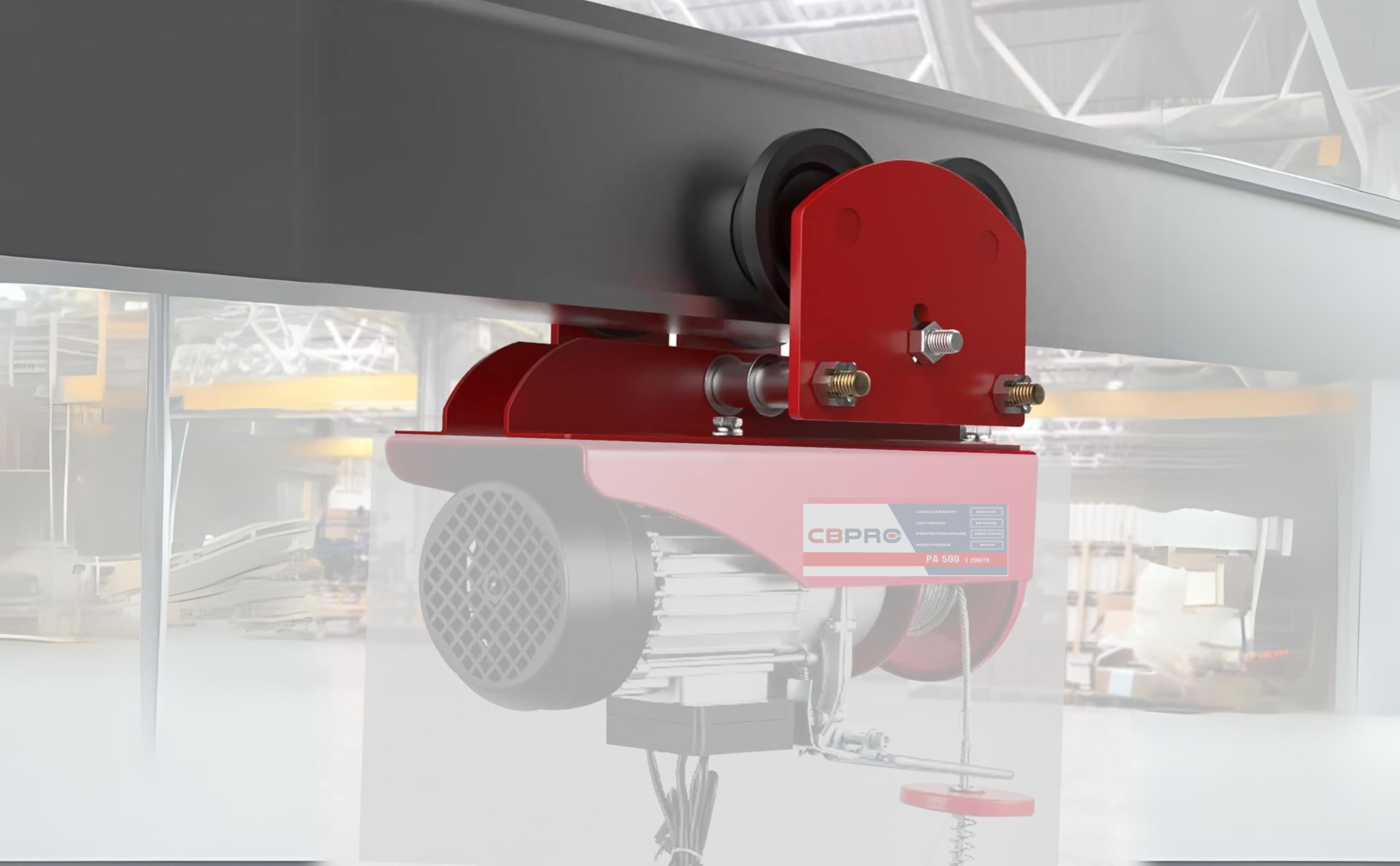 Buy CBPRO 1 Ton Manual Trolley for Single Phase Electric Wire Rope ...