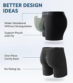 DAVID ARCHY Men's Boxer Briefs, Soft and Breathable