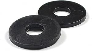 Rondelle Di Finitura Nylon Nero M4 - 50 Pezzi Per Viti A Testa Piatta