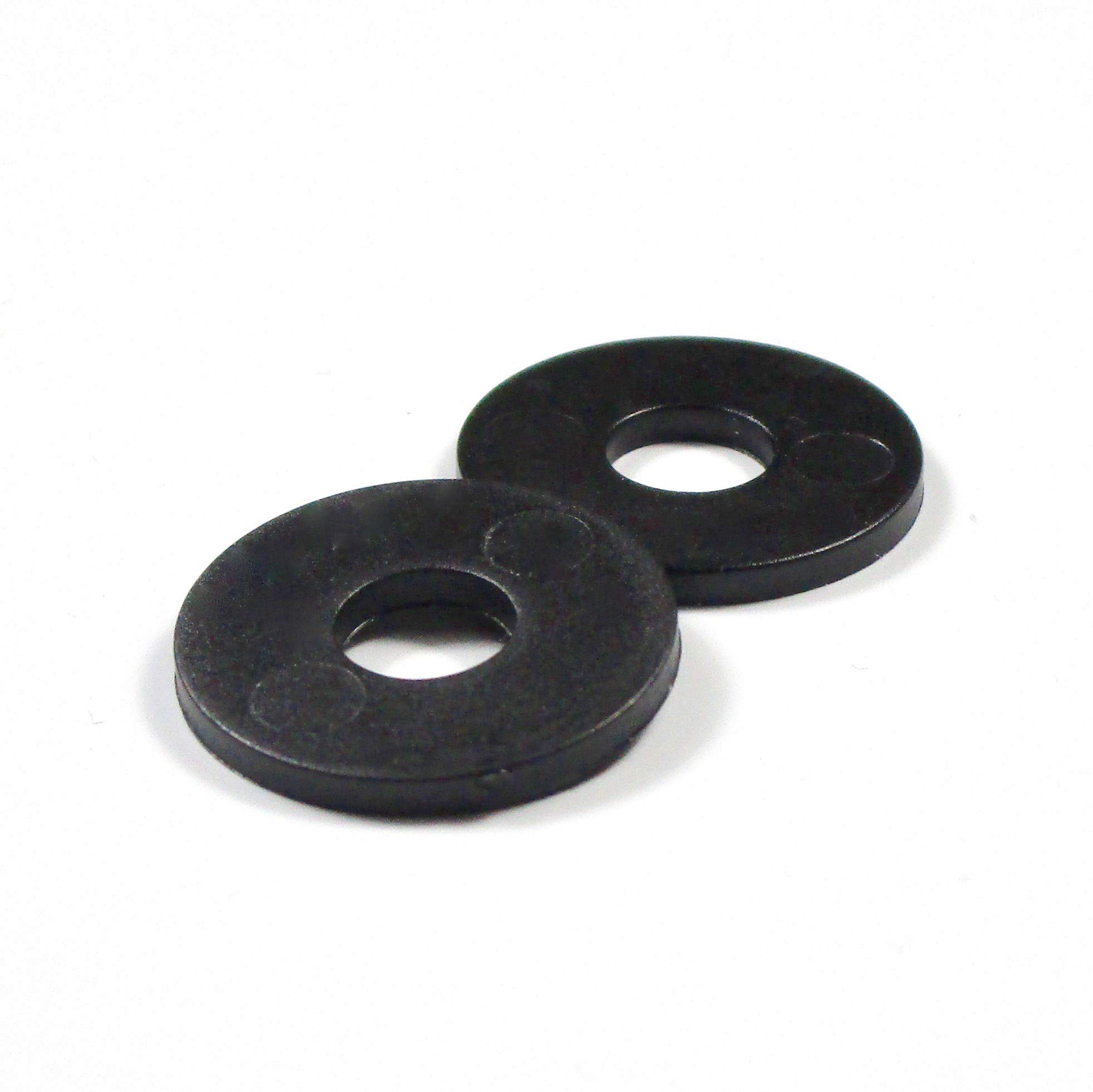Ajile Rondelle Piatte DIN9021 di Finitura Distanziale Isolante in Plastica Poliammide NERO per Vite di Diametro di Filettatura Metrica 10 mm M10 - Confezzione da 50 Pezzi - RLA110x50-FBA
