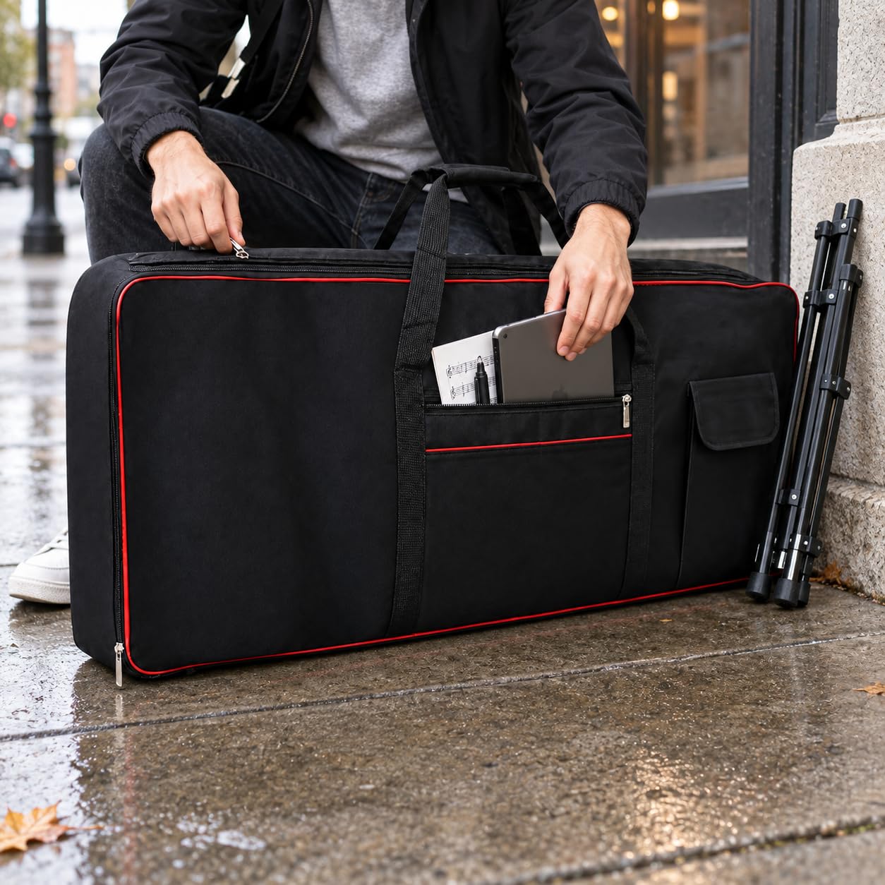 Keyboard-Tasche 61 Tasten, Mittel, ohne Aufdruck