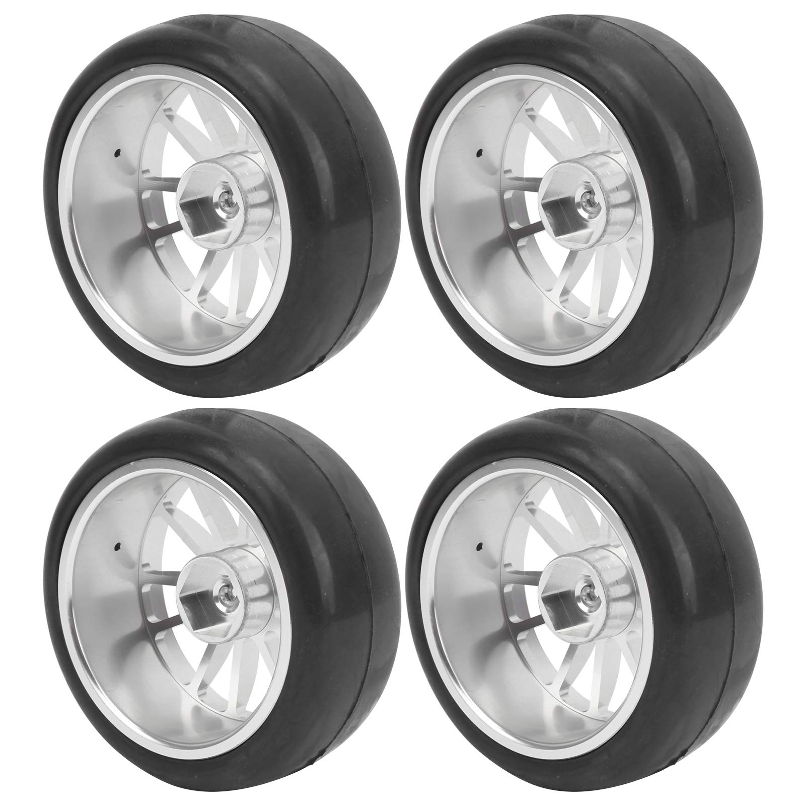 Juego De 2 Neumáticos De Repuesto Para Coche RC | Caucho Antidesgaste De 66 Mm | Mejor Agarre Y Estabilidad Para Modelos 1/18