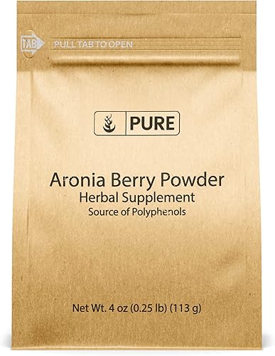 Miniatura 4 de PURE ORIGINAL INGREDIENTS Aronia Berry Powder (8 oz) Extracto de suplemento de frutas, siempre puro, sin aditivos ni rellenos