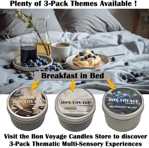 Miniatura 5 de Bon Voyage Velas perfumadas de clavo de ajo, vela en tarro de 4 onzas, velas de aromaterapia de cera de parafina para el hogar y regalos para
