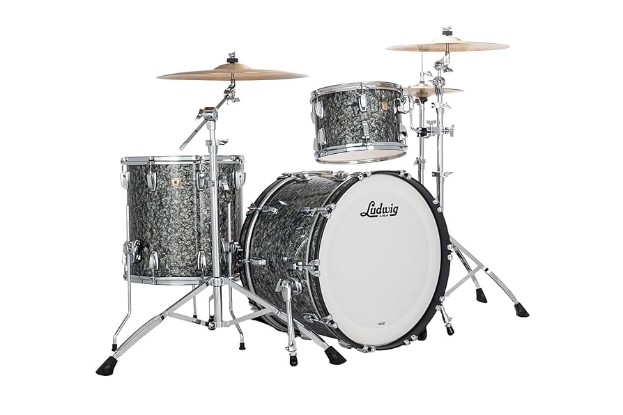 Amazon.com: Ludwig Classic Maple Jazzette 3pc Shell Pack w