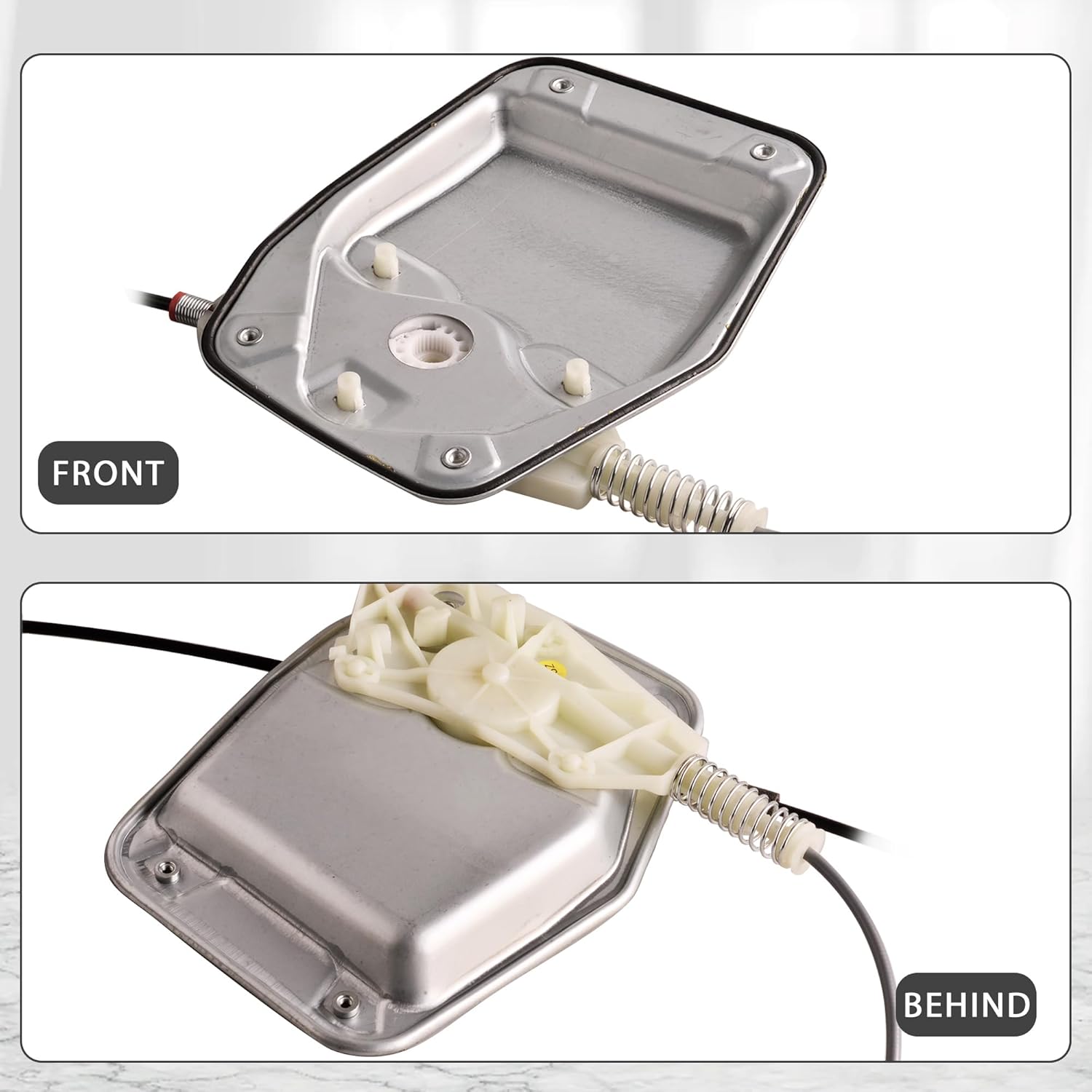 Front Left Driver Side Power Window Regulator Assembly Compatible for 2008-2016 Volkswagen Eos Replacement 1Q0-837-461-G, 1Q0837461G