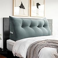 Vista 109 de Triangular Reading Pillow Wedge Headboard Back Support Pillow for Sitting up in Bed Daybed Bolster Backrest Couch Sofa Corner Cushion Medium Velvet